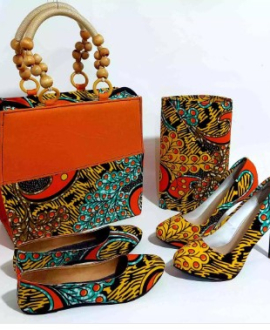 African Print Handbag